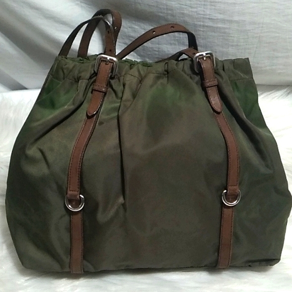 Authentic Prada Tessuto Nylon/Leather Strap Vintage Shoulder Bag - Picture 4 of 14